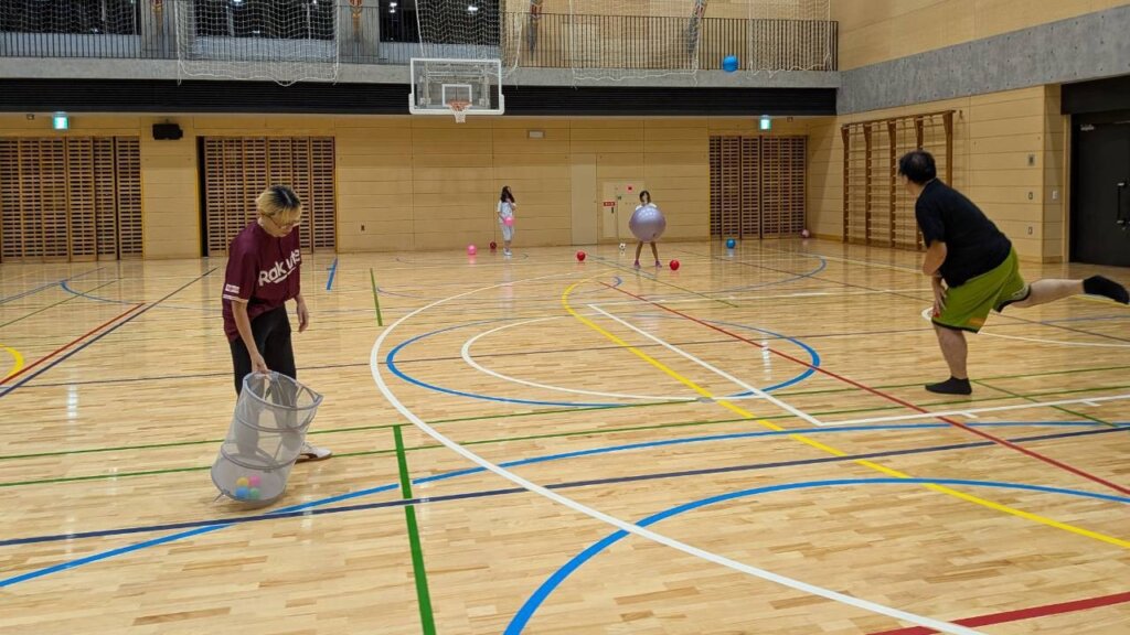 10/1に開催されたのびのび運動ひろばの様子